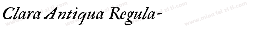 Clara Antiqua Regula字体转换